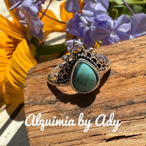 Alquimia Turquoise Silver Ring - Picture 1 of 2